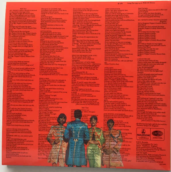 Back Cover, Beatles (The) - Sgt. Pepper&#39;s Lonely Hearts Club Band [Encore Pressing]